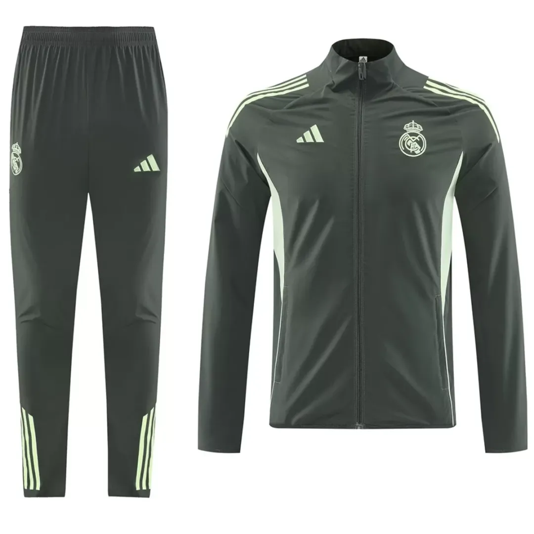 Alternative view of Real Madrid Training Tracksuit Kit(Jacket+Pants) Green 2025/26