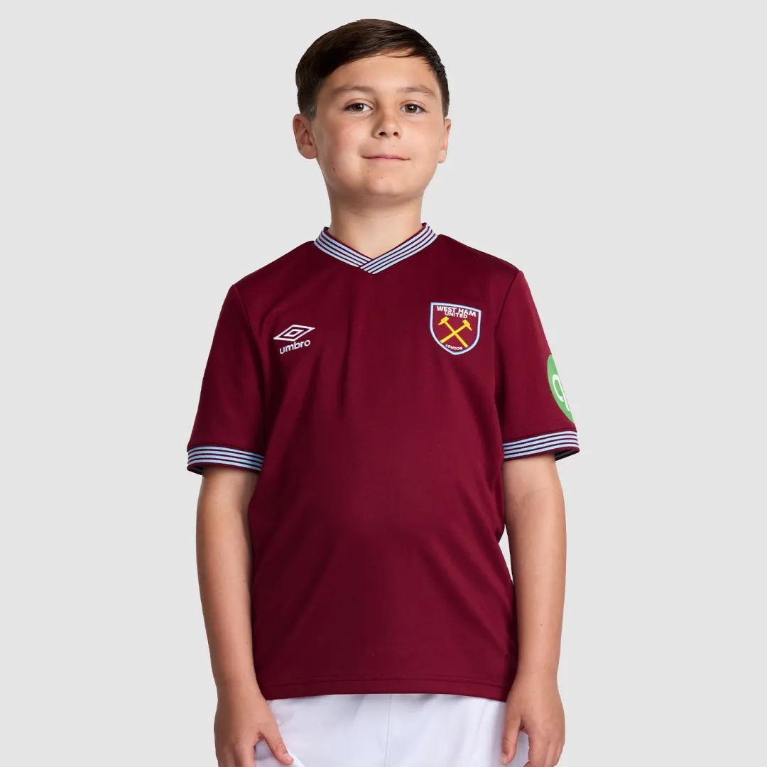 Kid's West Ham United Home Kit 2025/26 - Image 3