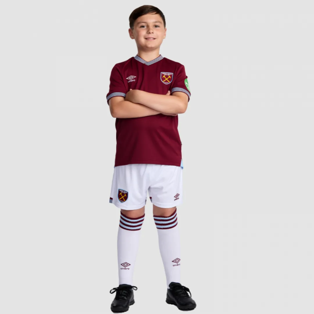 Alternative view of Kid's West Ham United Home Kit 2025/26