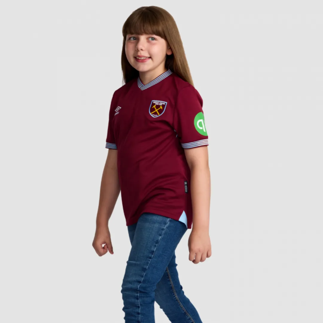 Kid's West Ham United Home Kit 2025/26 - Image 4