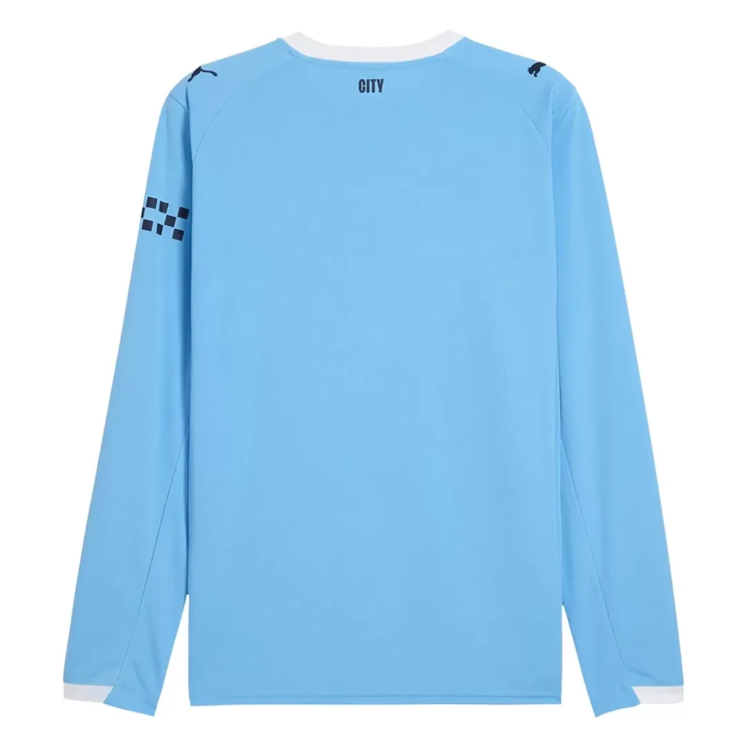 Alternative view of Manchester City Home Long Sleeve Jersey 2025/26
