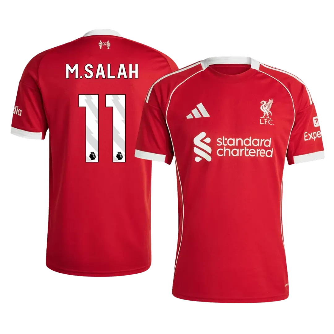 M.SALAH #11 Liverpool Home Jersey 2025/26 - Image 3