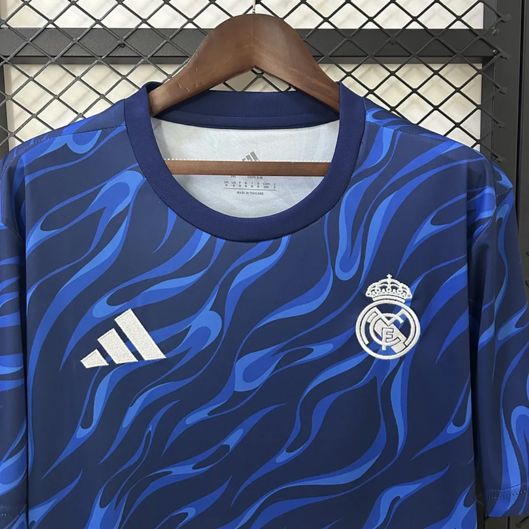 Real Madrid Blue Trainning Jersey 2025/26 - Image 3
