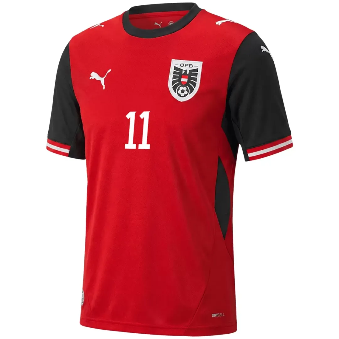Alternative view of GREGORITSCH #11 Austria Home Jersey World Cup 2026