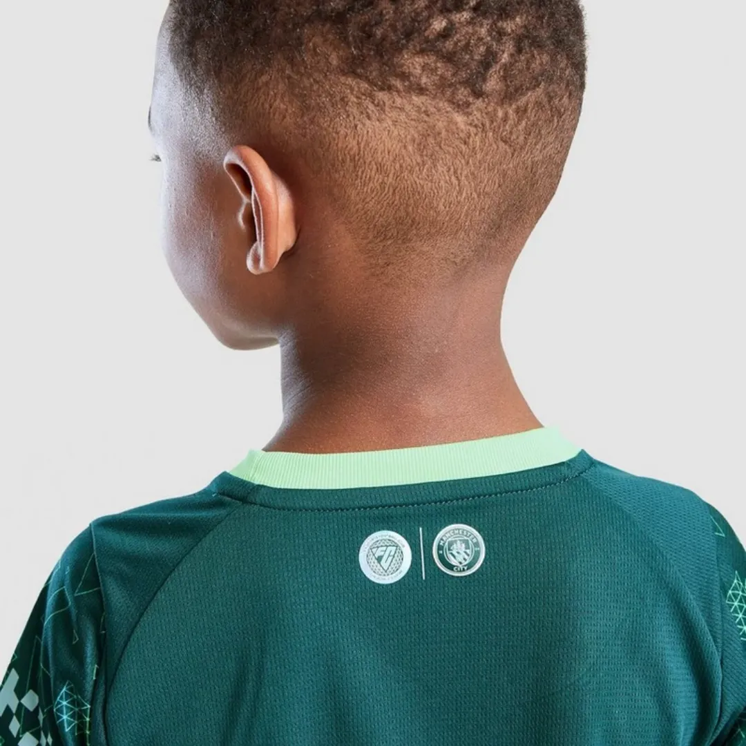 Kid's Manchester City EA Sports Fourth Kit 2025/26 - Image 7