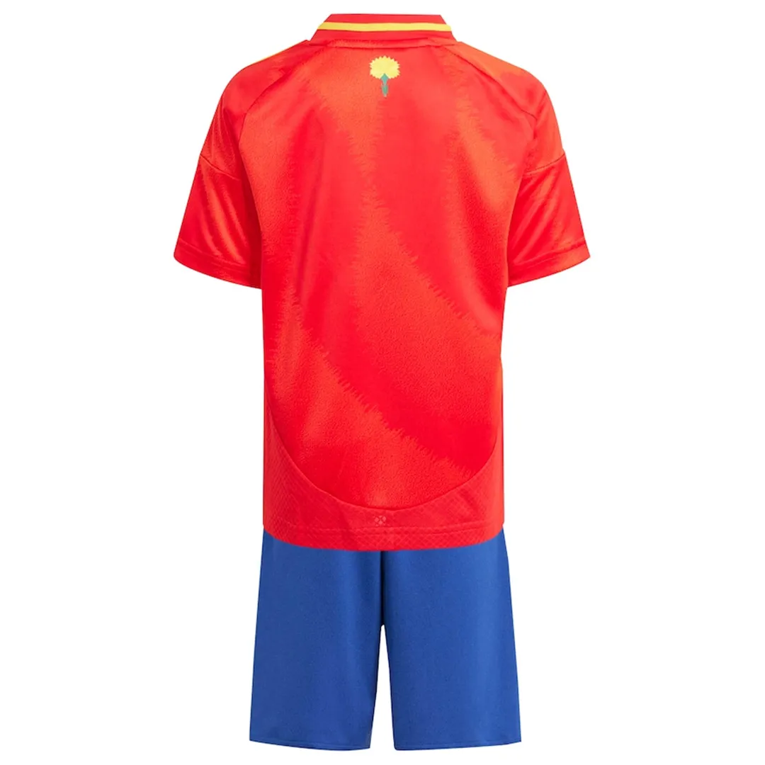 Alternative view of Kid's Spain Home Jersey+Shorts EURO 2024