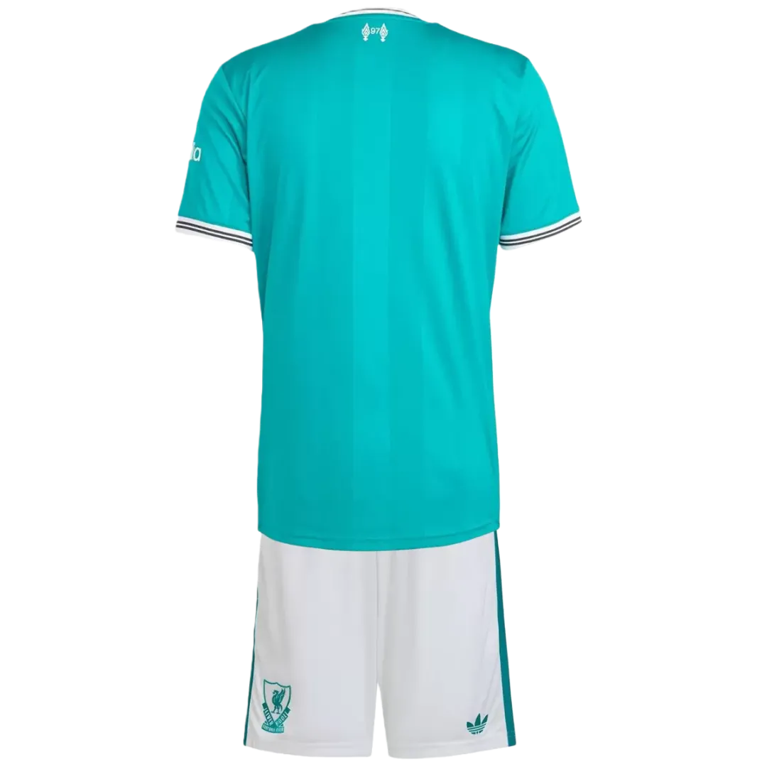 Alternative view of Kid's Liverpool Third Kit 2025/26
