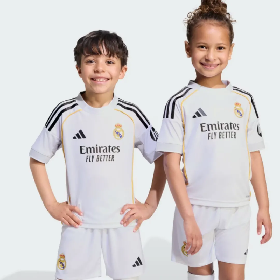 Alternative view of Kid's Real Madrid Home Kit 2025/26