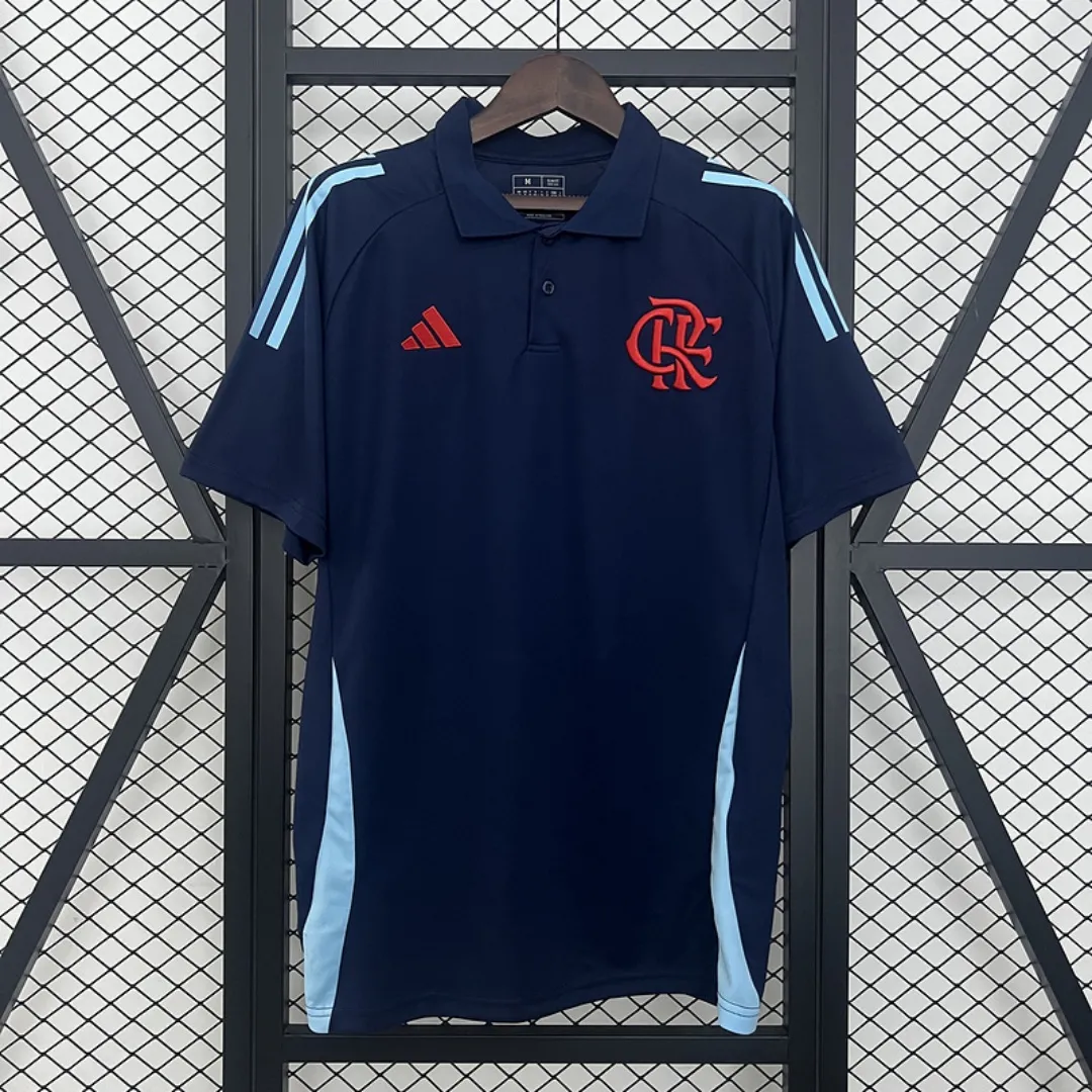 Alternative view of Flamengo Dark Blue Polo Jersey 2025