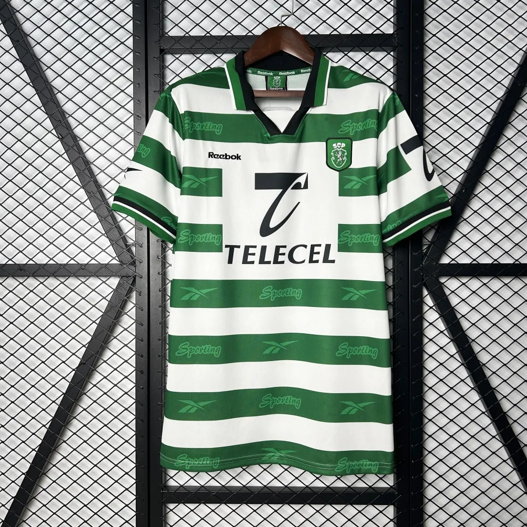 Alternative view of Retro Sporting CP Home Jersey 1999/2000