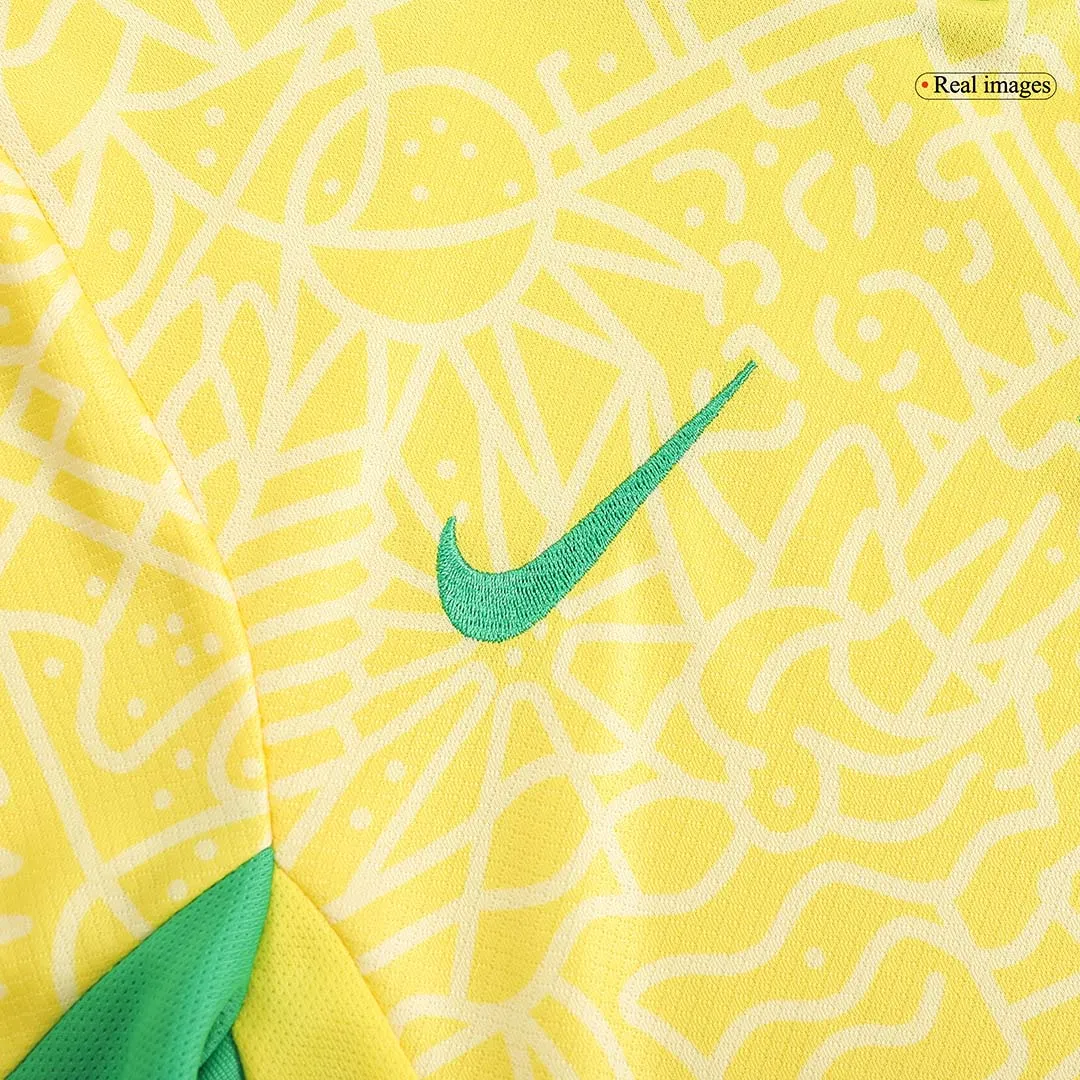 Kid's Brazil Home Jersey+Shorts Copa America 2024 - Image 6