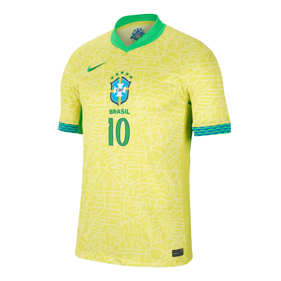 Alternative view of RODRYGO #10 Brazil Home Jersey Copa America 2024