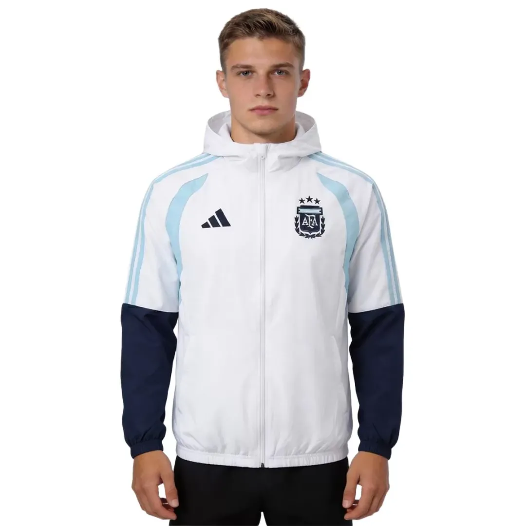 Alternative view of Argentina Windbreaker Hoodie Jacket White 2026