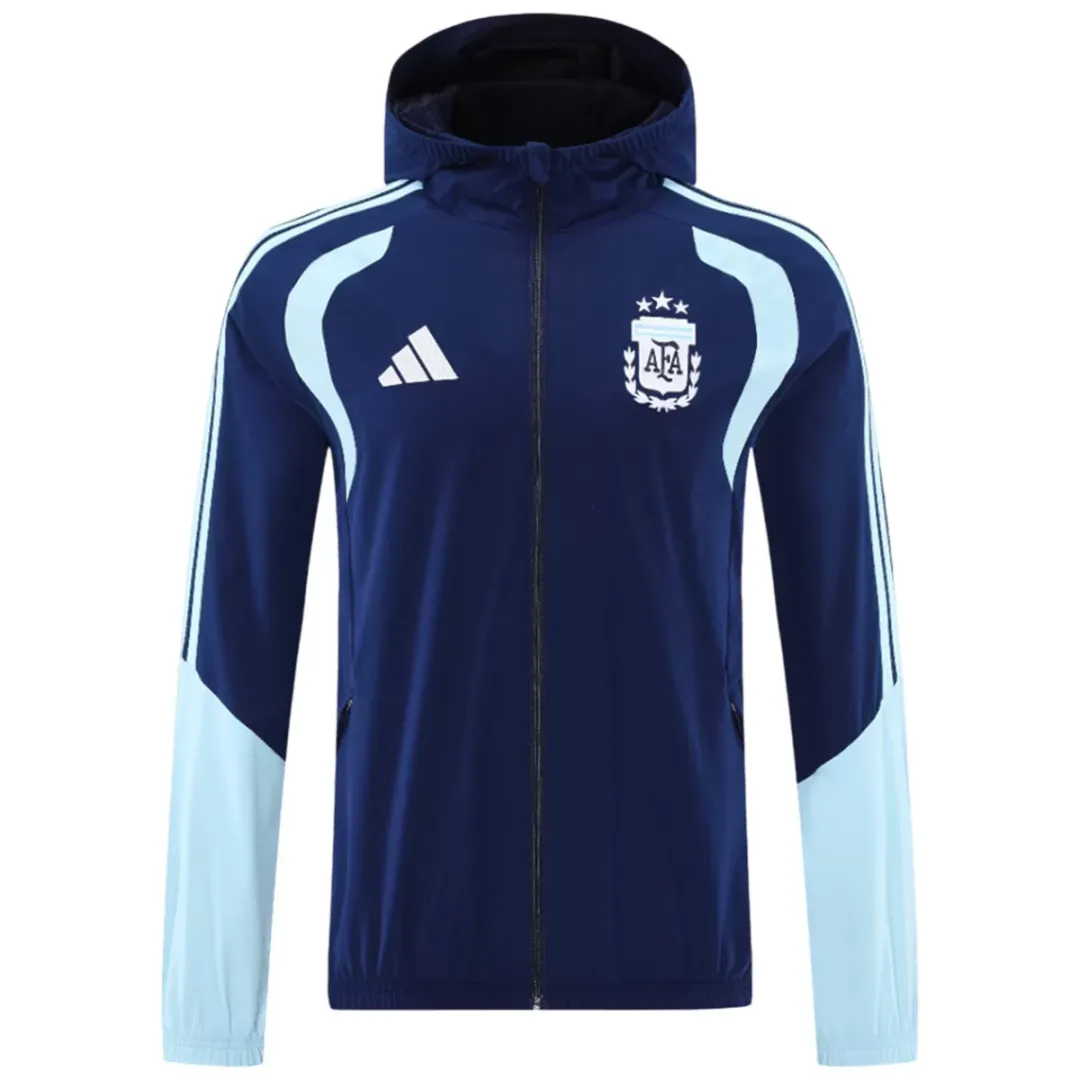 Argentina Windbreaker Hoodie Jacket Navy 2026