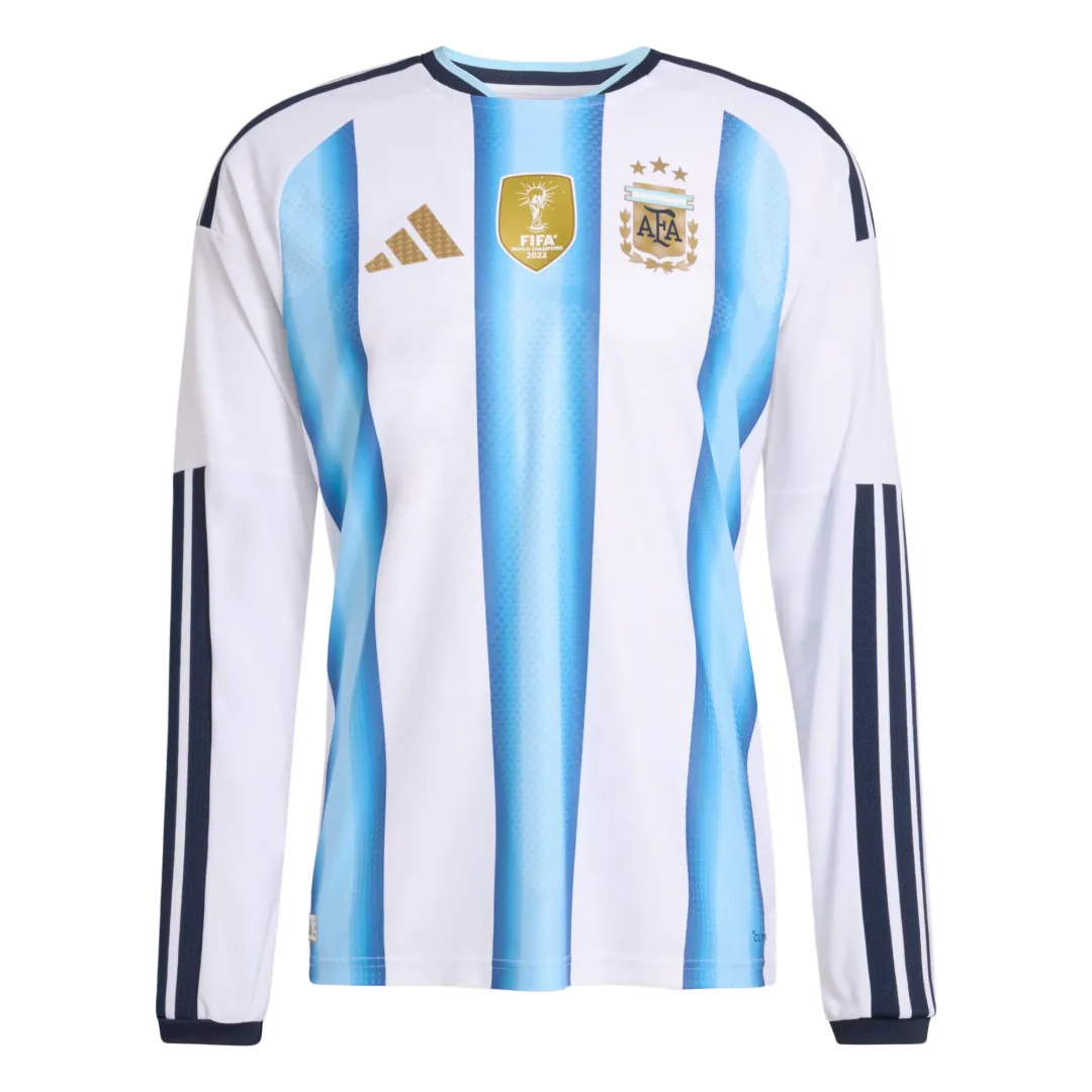 Player Version Argentina Home Long Sleeve Authentic Jersey World Cup 2026