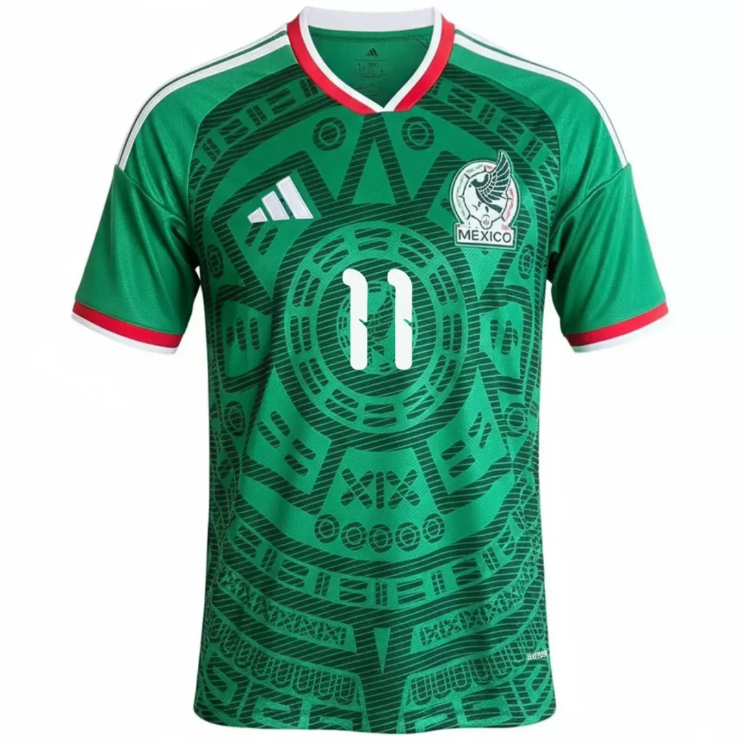 Alternative view of S.GIMÉNEZ #11 Mexico Home Jersey World Cup 2026