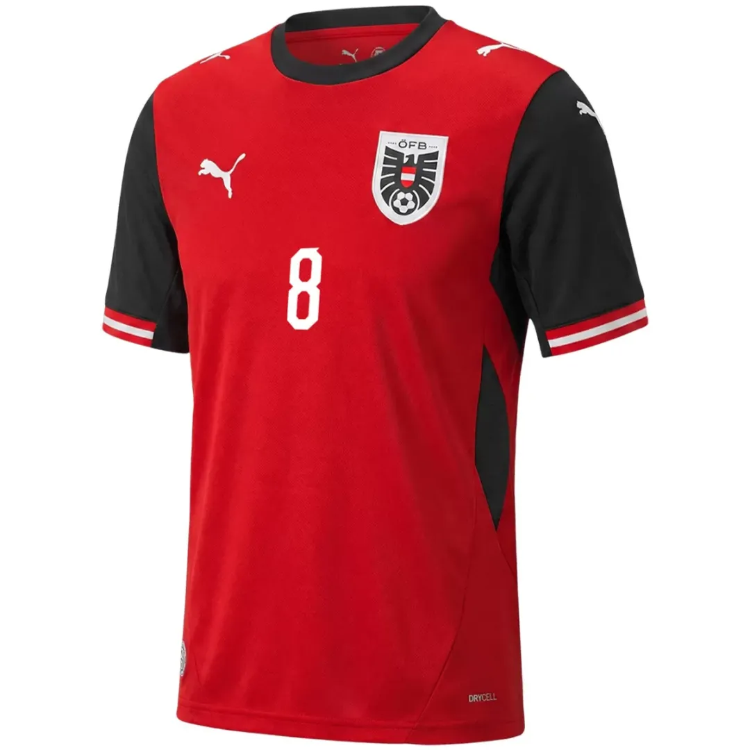Alternative view of ALABA #8 Austria Home Jersey World Cup 2026