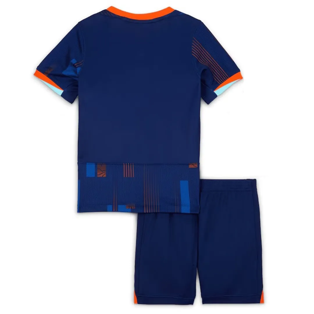 Alternative view of Kid's Netherlands Away Jersey+Shorts EURO 2024