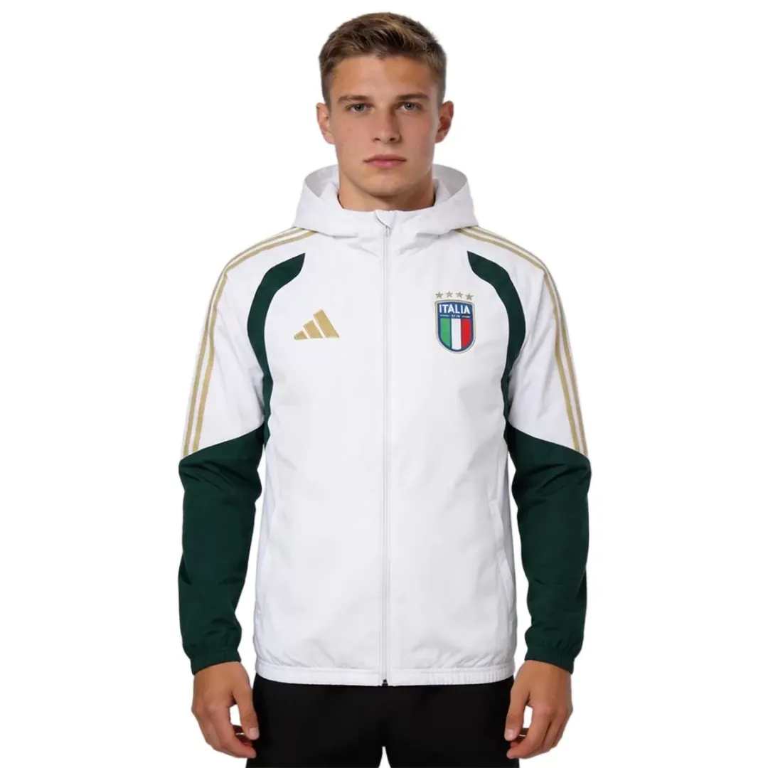Alternative view of Italy Windbreaker Hoodie Jacket White 2026