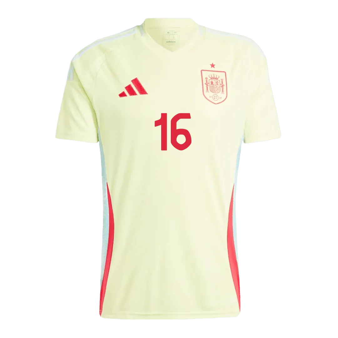 Alternative view of Rodrigo #16 Spain Away Jersey EURO 2024