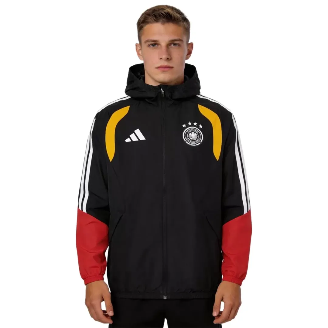 Alternative view of Germany Windbreaker Hoodie Jacket Red&Black 2026