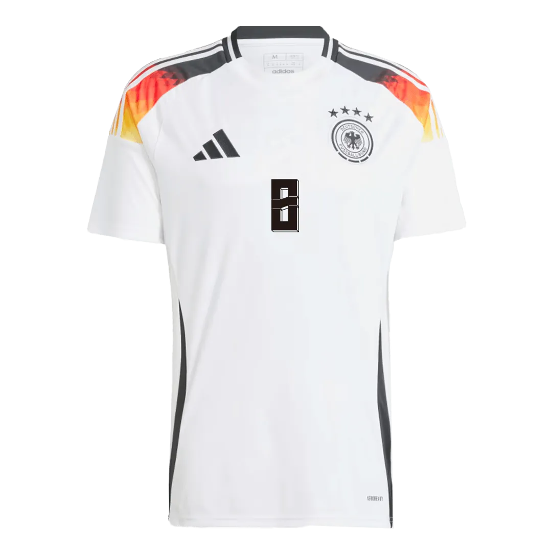 Alternative view of Toni Kroos #8 Germany Home Jersey EURO 2024