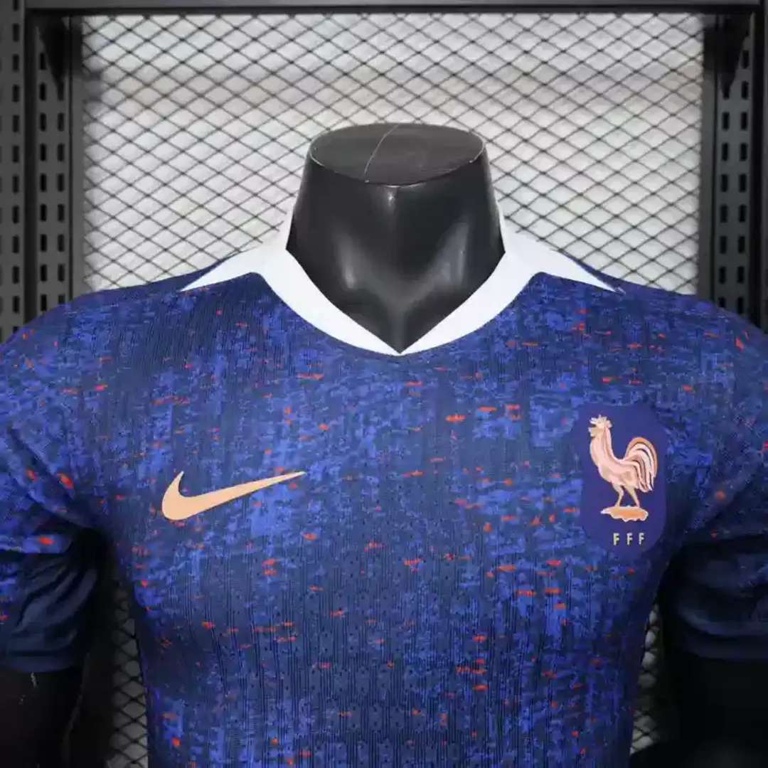 Player Version Men's France Home Jersey For Women's Euro 2025 - Image 3
