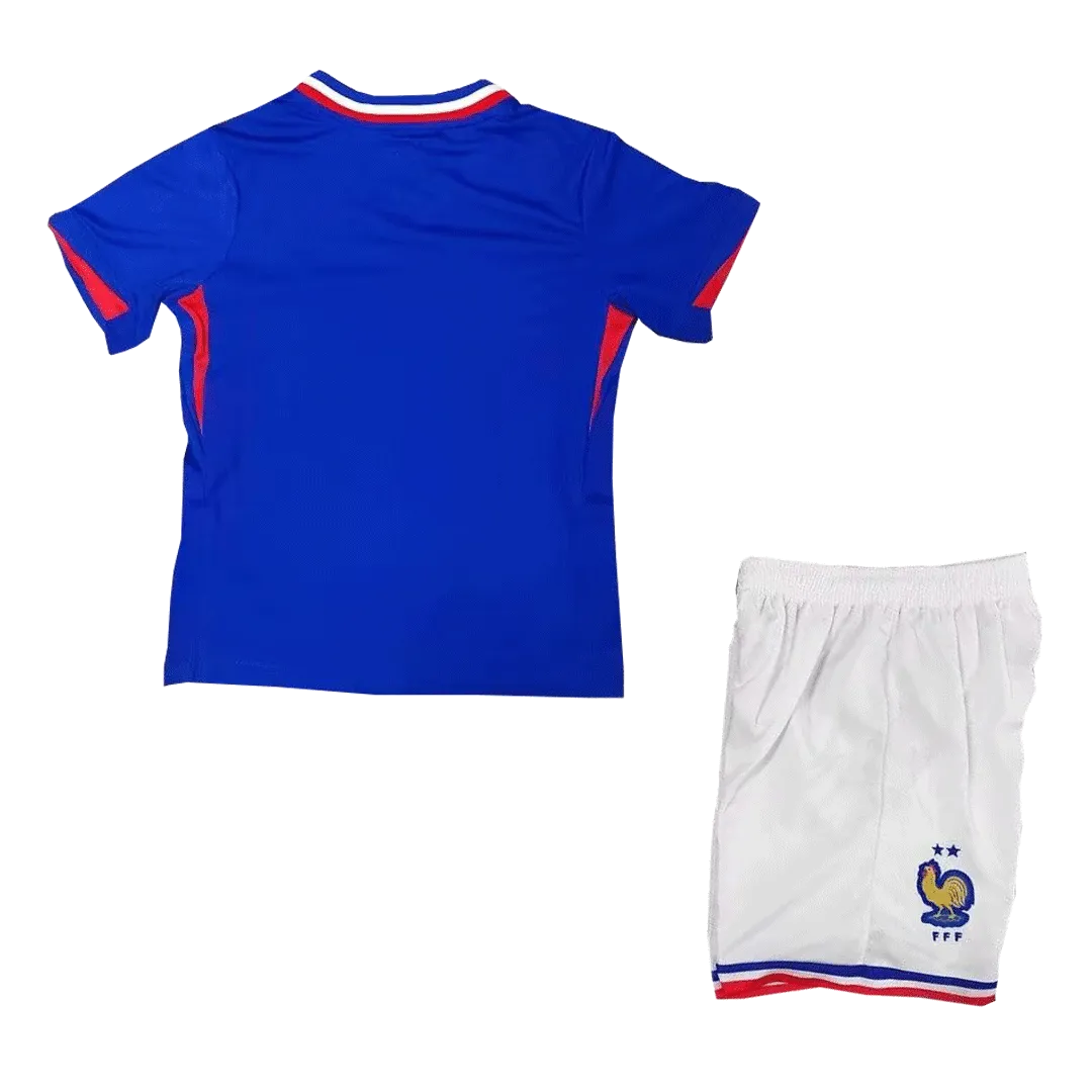 Alternative view of Kid's France Home Jersey+Shorts EURO 2024