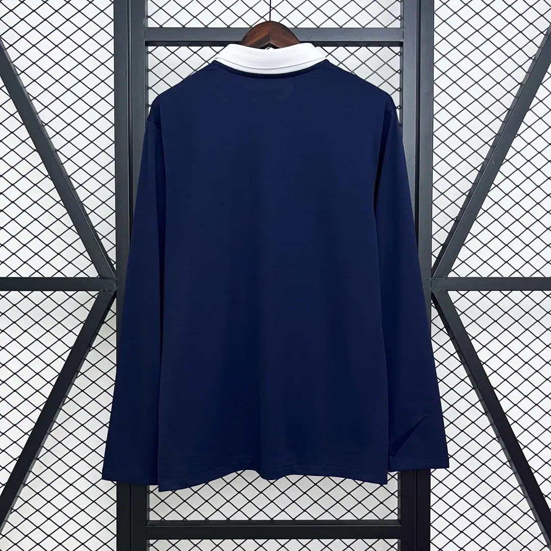 France Rertro Home Long Sleeve Jersey 2014 - Image 6