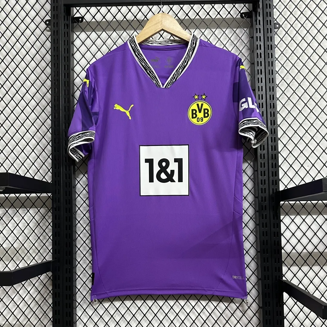 Alternative view of Borussia Dortmund Anniversary Limited Edition Goalkeeper Purple Jersey 2025