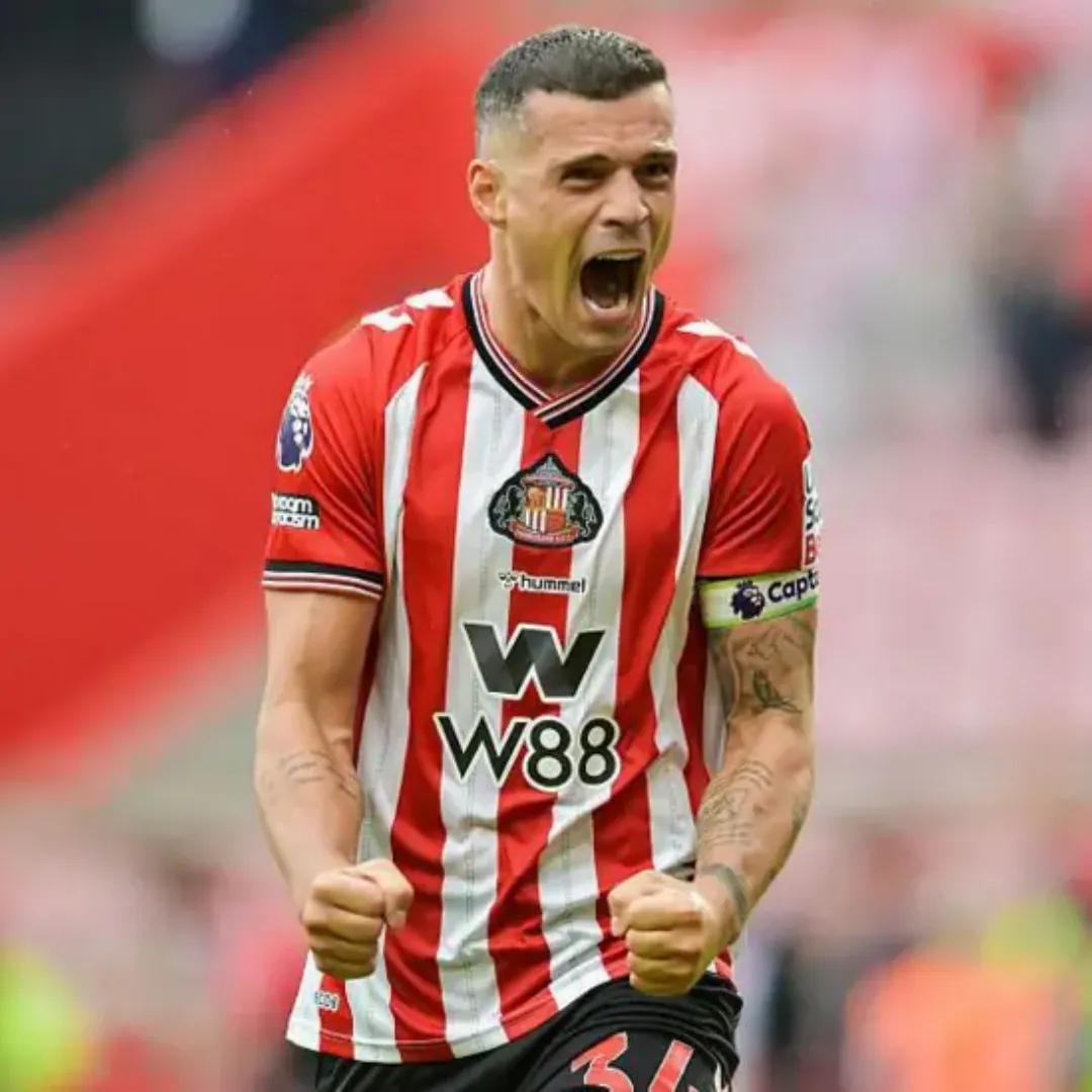 Alternative view of Xhaka #34 Sunderland Home Jersey 2025/26