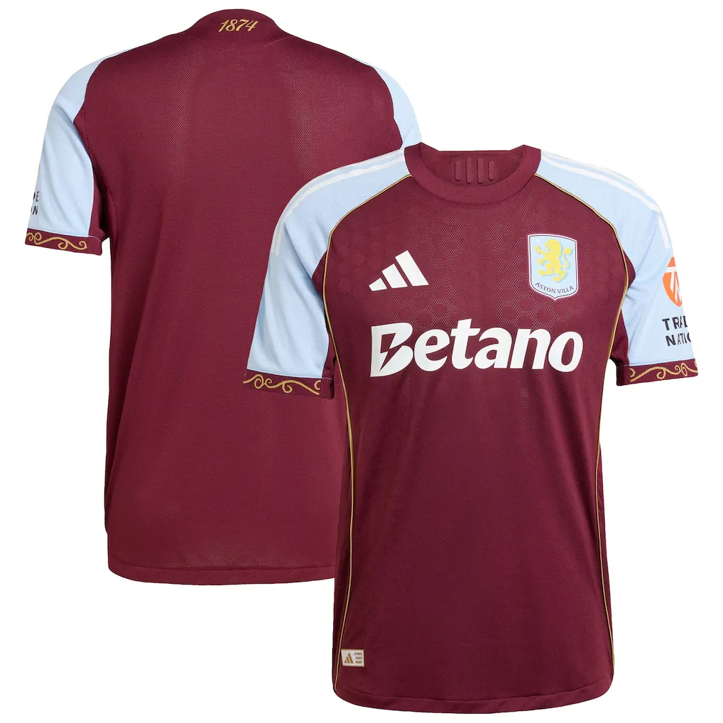Alternative view of Player Version Aston Villa Home Authentic Match Jersey 2025/26