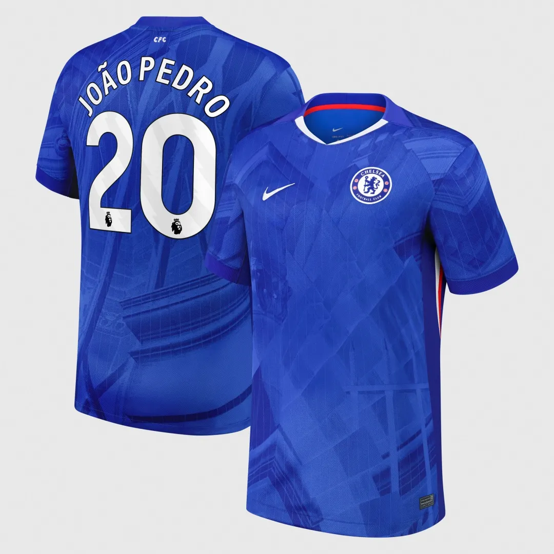 Alternative view of João Pedro #20 Chelsea Home Jersey 2025/26