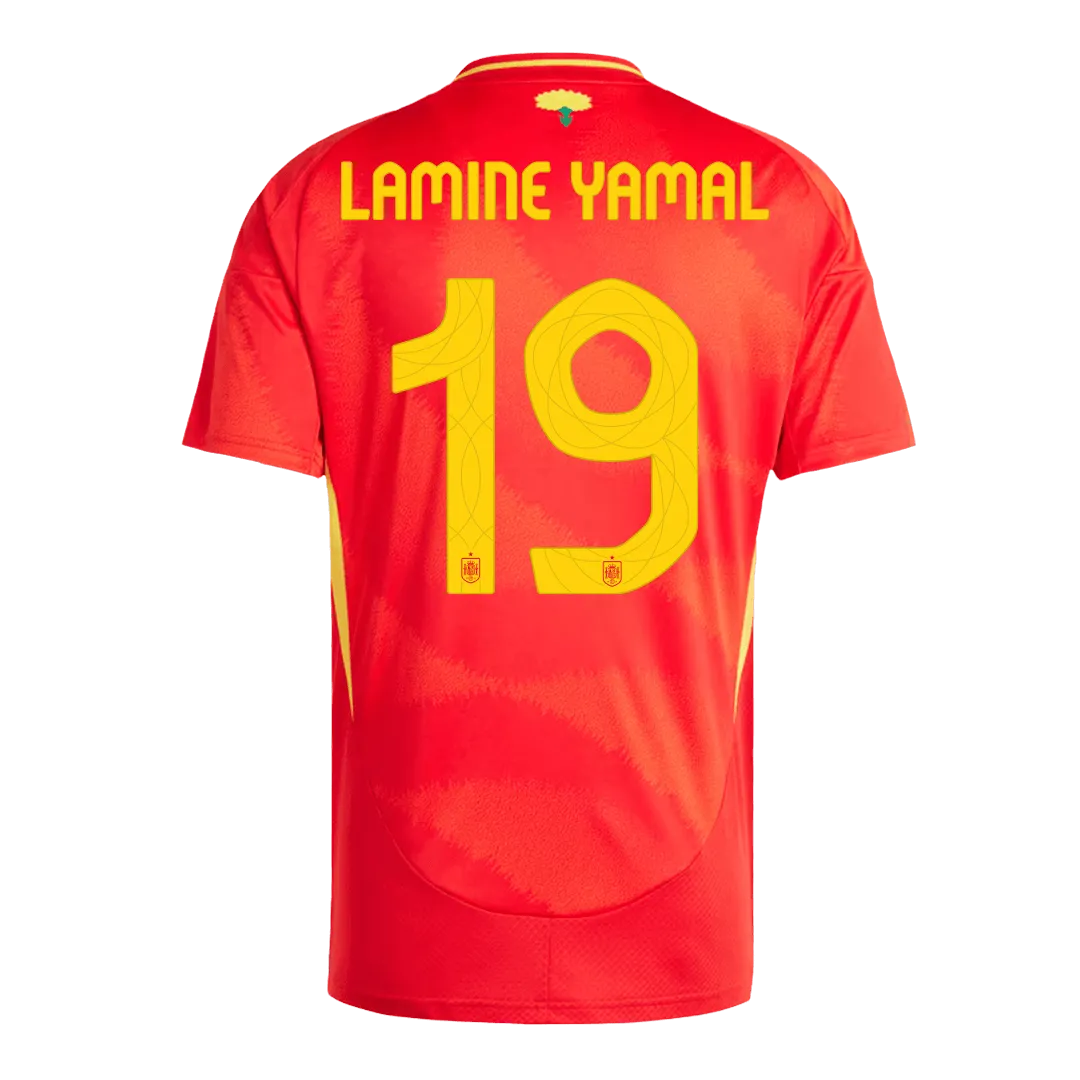LAMINE YAMAL #19 Spain Home Jersey EURO 2024