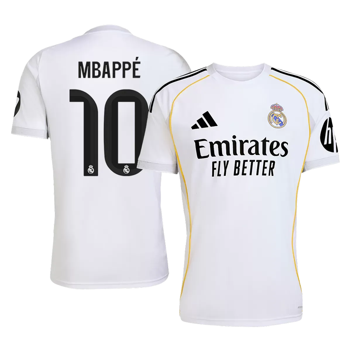 Alternative view of MBAPPÉ #10 Real Madrid Home Jersey 2025/26