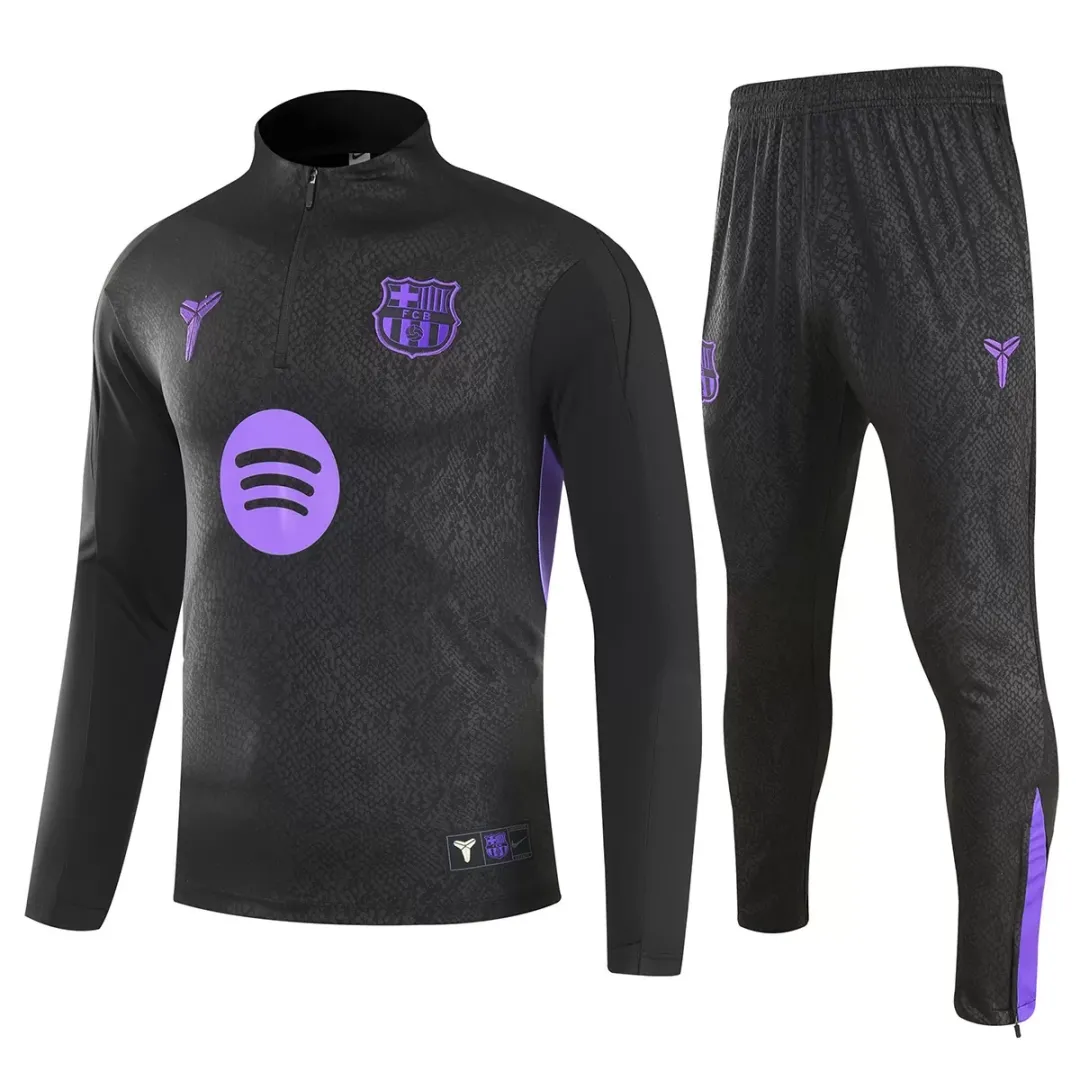 Barcelona x Kobe Bryant 1/4 Zipper Sweat Kit(Top+Pants) Black 2025/26