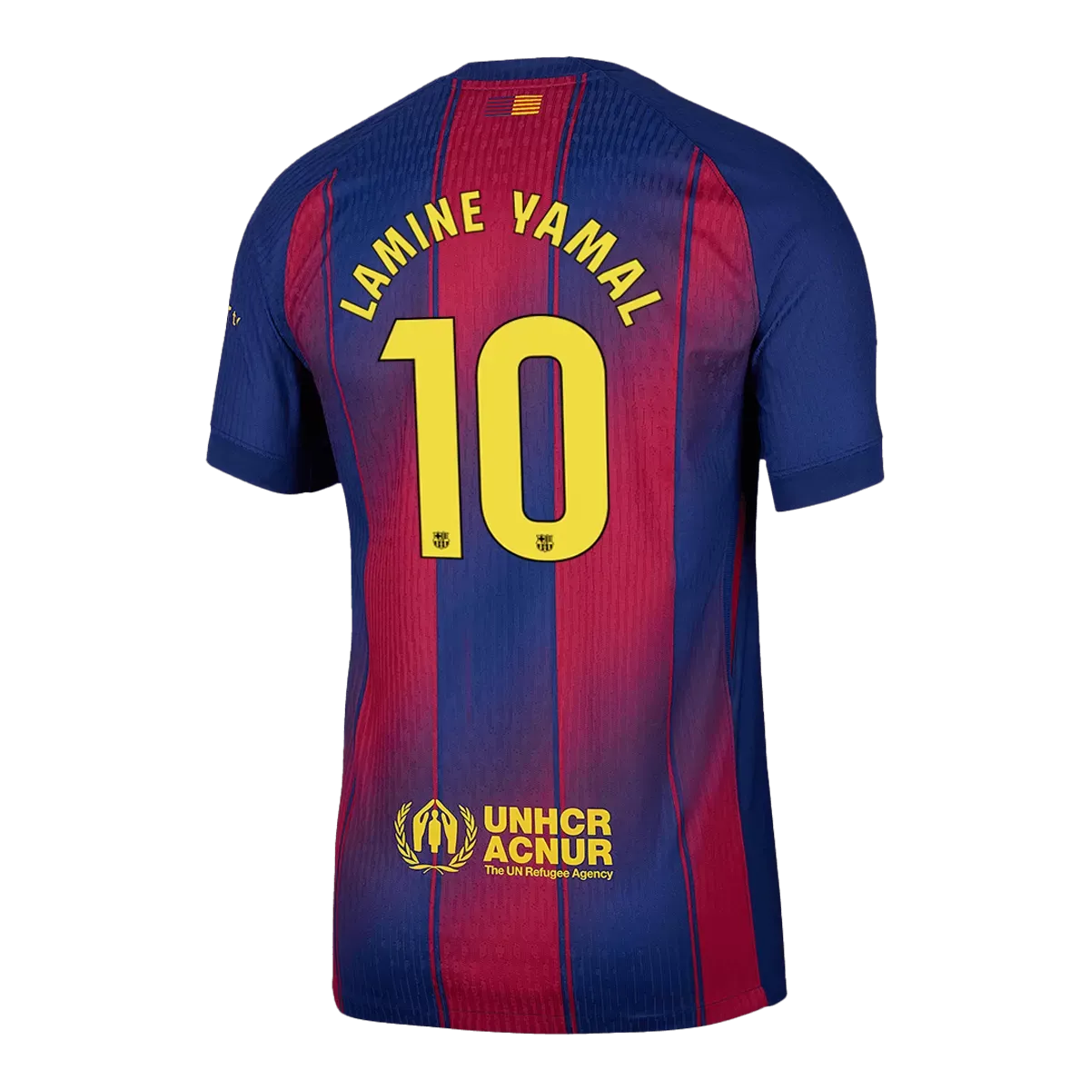 Alternative view of Player Version LAMINE YAMAL #10 Barcelona Home Jersey 2025/26