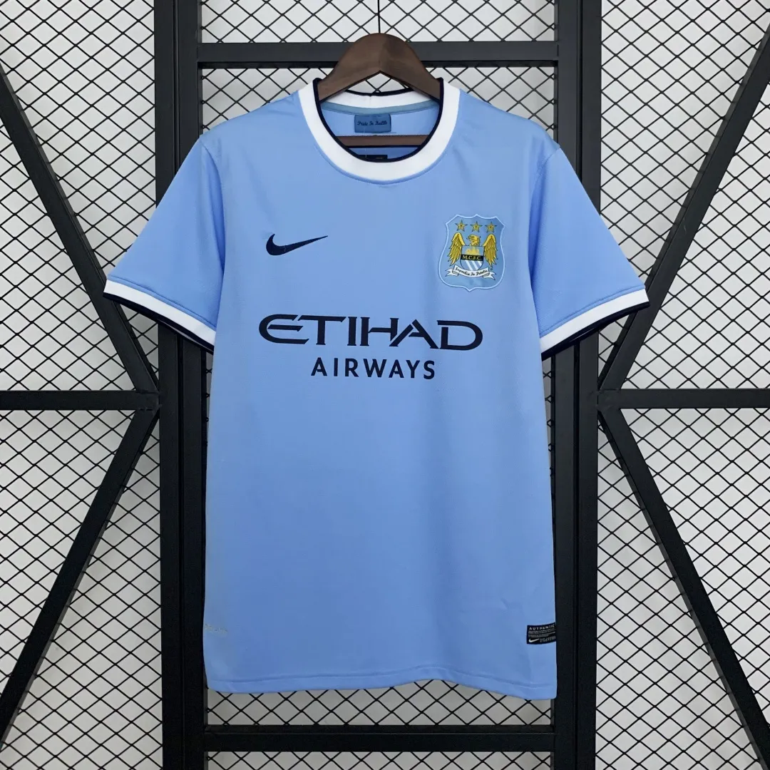 Retro Manchester City Home Jersey 2013/14 - Image 3