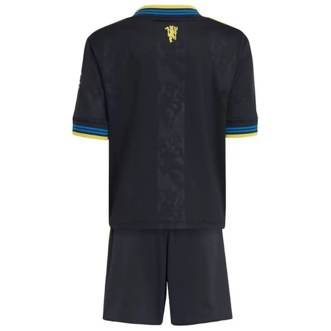 Alternative view of Kid's Manchester United Third Away Kit 2025/26