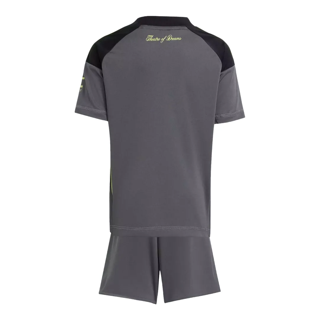 Alternative view of Kid's Manchester United Away Goalkeeper Kit 2025/26