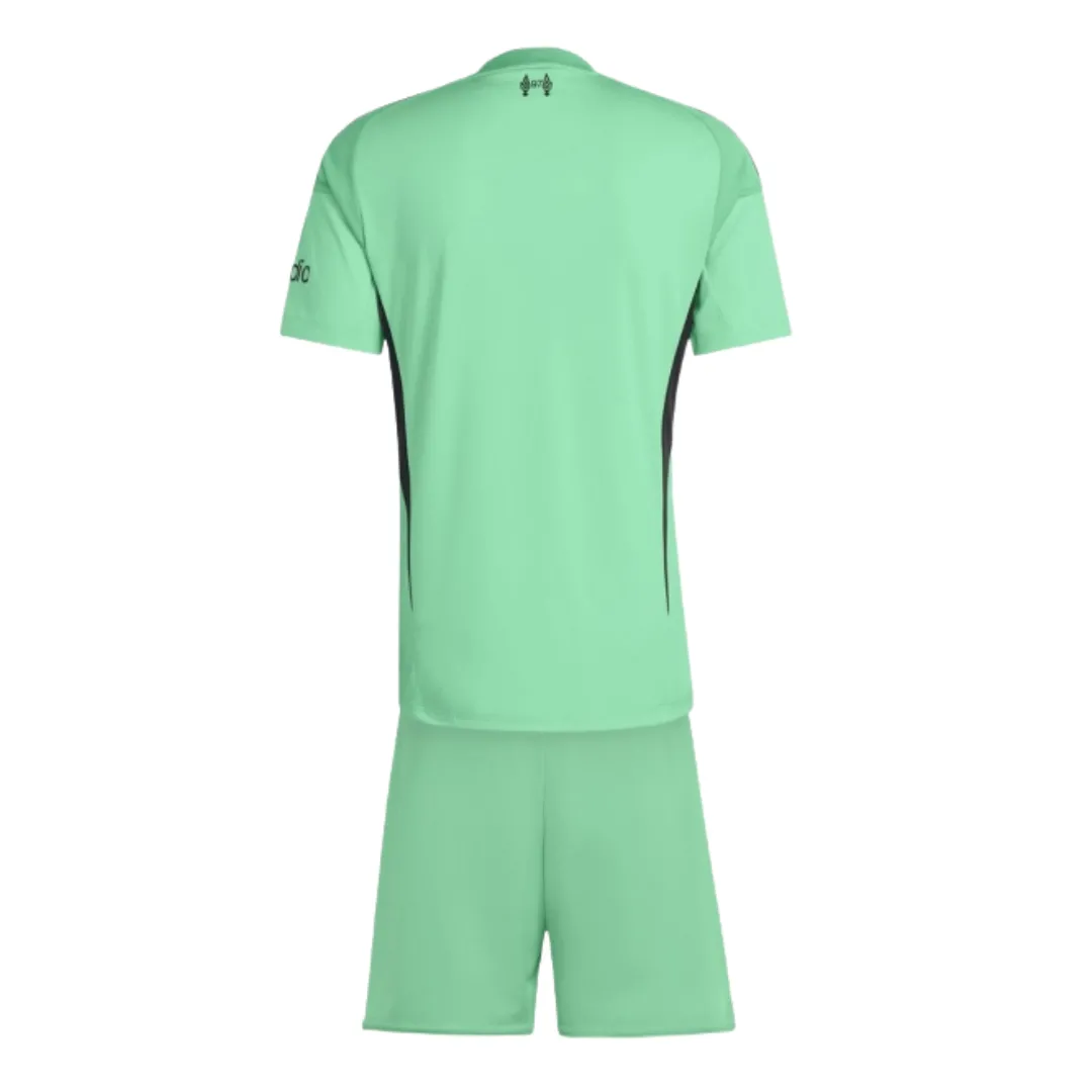 Alternative view of Kid's Liverpool Home Goalkeeper Kit 2025/26