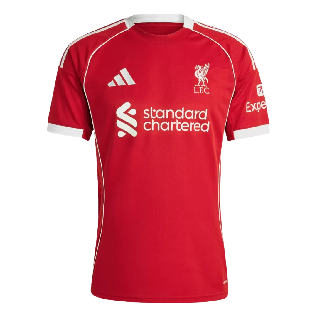 Alternative view of ISAK #9 Liverpool Home Jersey 2025/26