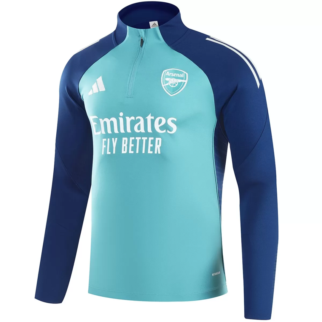 Kid's Arsenal 1/4 Zipper Sweat Kit(Top+Pants) Green 2025/26 - Image 3