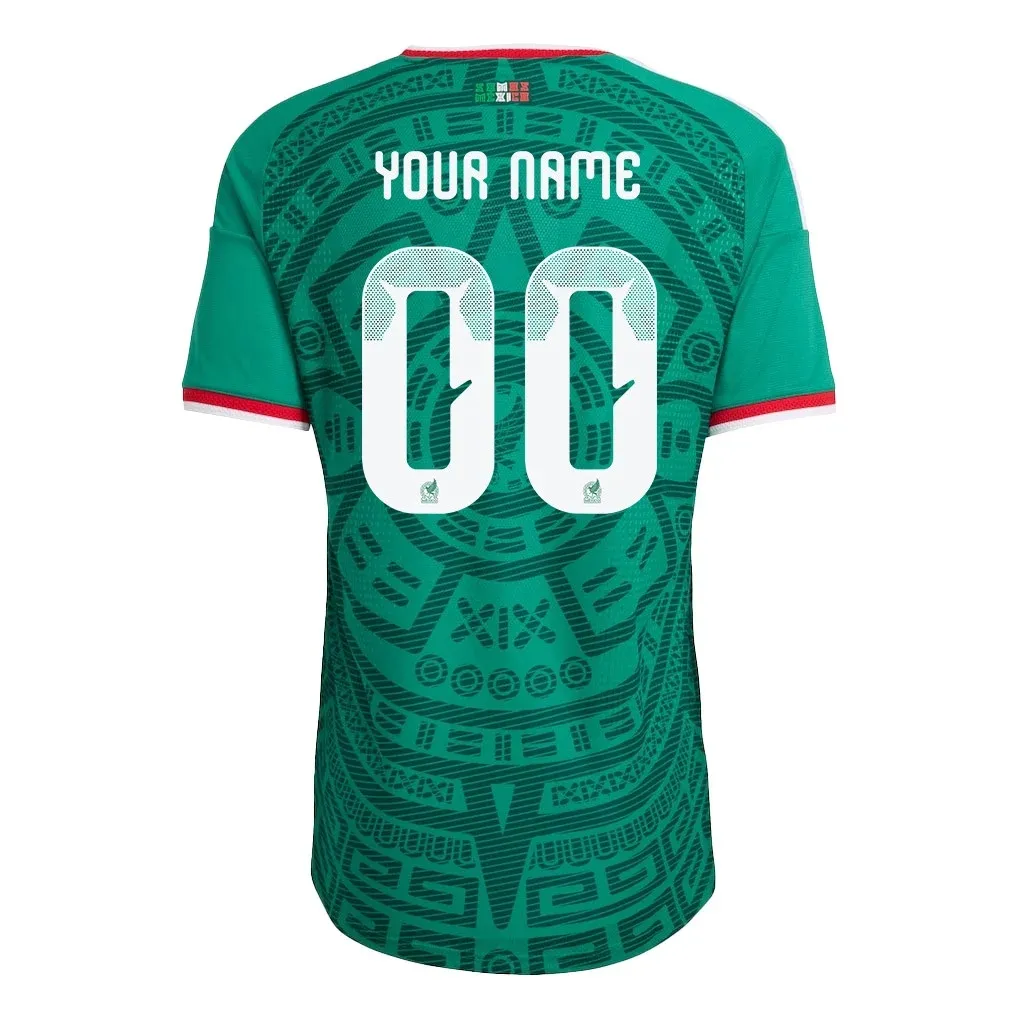 Custom Mexico National Team Green 2026 FIFA X World Cup Home Adidas Jersey - Image 3