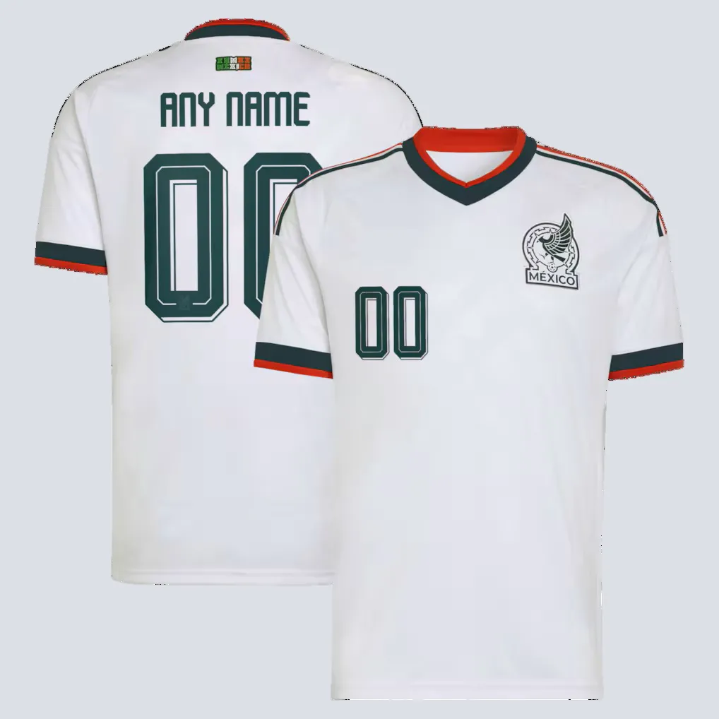 Alternative view of Most Popular    Mexico National Team adidas 2026 Away Replica Custom Jersey - White