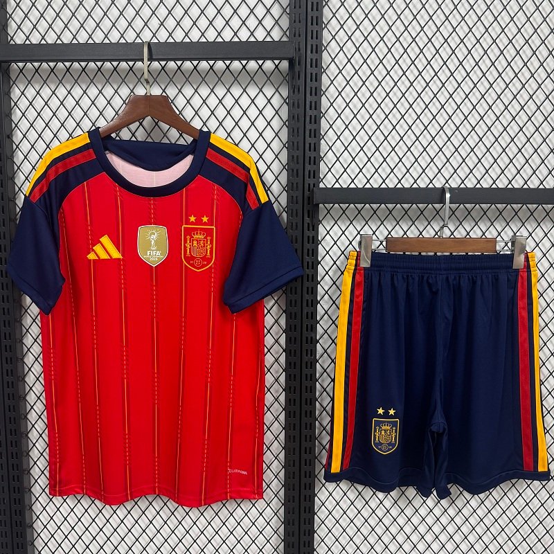 26/27 Spain Home 2 Stars Adult Kit