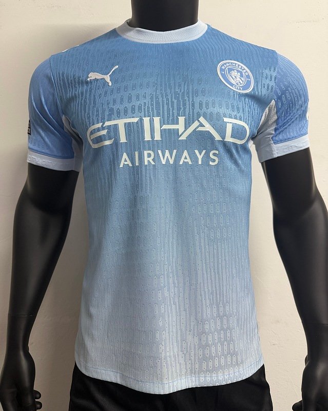 26/27 Manchester City Home Player Version Jersey (EPL Velvet Patch)
